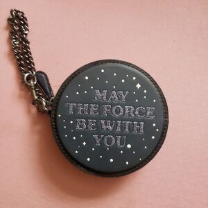 Coach x Star Wars Coin Case Limited Edition “May The Force Be With You” NEW NWOT